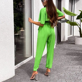 Calça Feminina Pantalona Verde - Loja Luniva