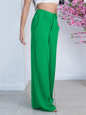 Calça Pantalona Feminina Cintura Alta - Loja Luniva