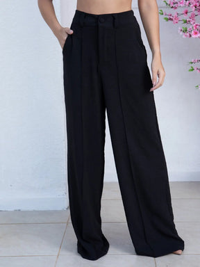Calça Pantalona Feminina Cintura Alta - Loja Luniva