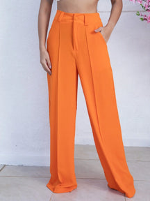 Calça Pantalona Feminina Cintura Alta - Loja Luniva