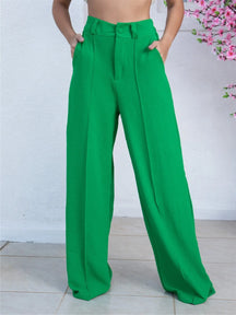 Calça Pantalona Feminina Cintura Alta - Loja Luniva
