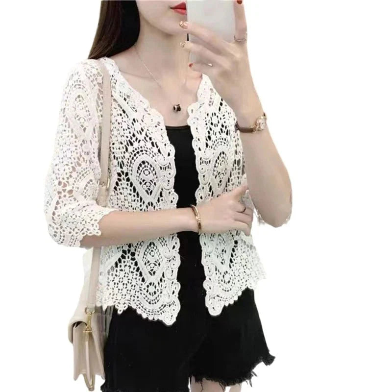 Camisa Feminina de Renda Corina - Loja Luniva