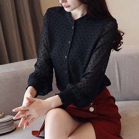 Camisa Feminina Social Com Textura - Loja Luniva