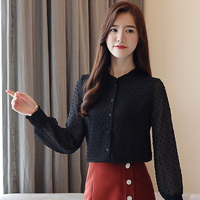Camisa Feminina Social Com Textura - Loja Luniva