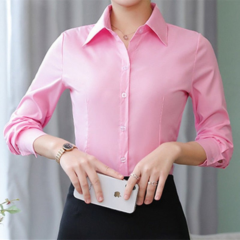 Camisa Feminina Social De Algodão - Loja Luniva