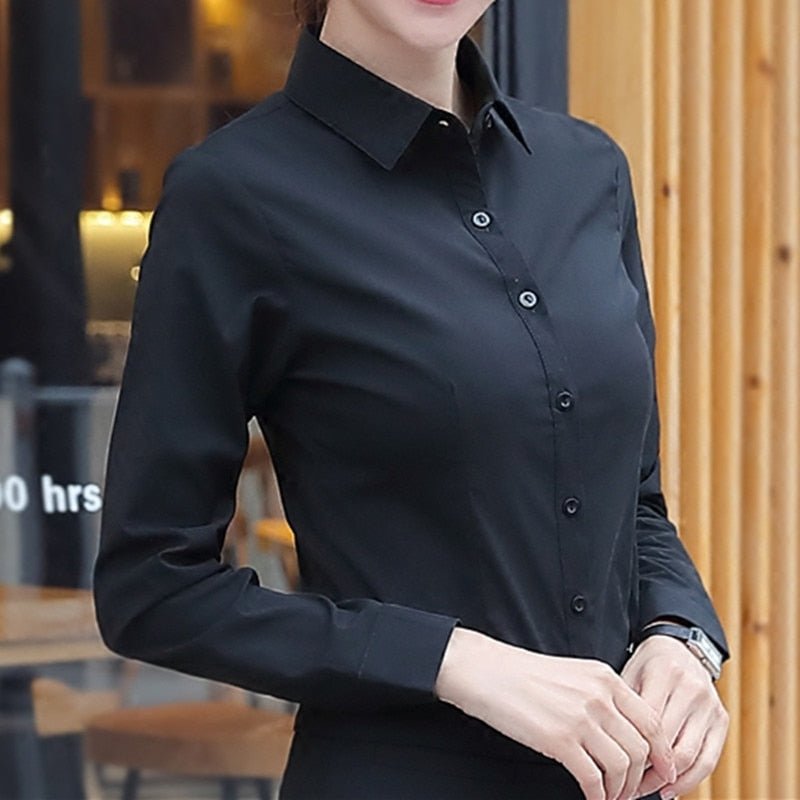 Camisa Feminina Social De Algodão - Loja Luniva