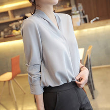 Camisa Feminina Social Lisa Gola V - Loja Luniva