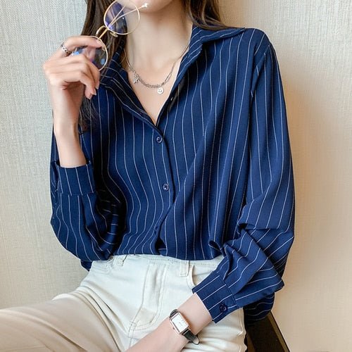 Camisa Feminina Social Listrada - Loja Luniva