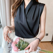 Blusa Feminina Social Manga Curta - Loja Luniva