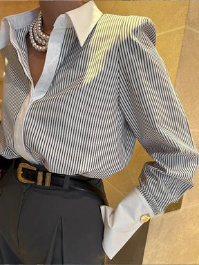Camisa Feminina Social Manga Longa Hortência - Loja Luniva