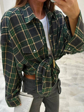 Camisa Xadrez Feminina Vintage - Loja Luniva