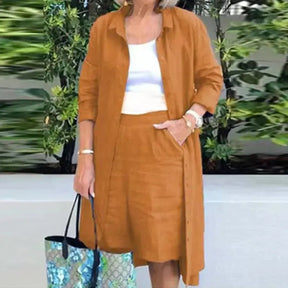 Conjunto De Linho Feminino Abbia - Loja Luniva