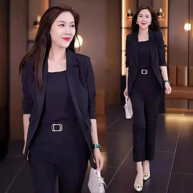 Conjunto Feminino Blazer com Cinto - Loja Luniva