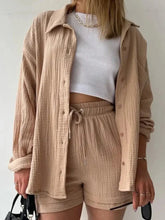 Conjunto Feminino Camisa Longa e Shorts - Loja Luniva