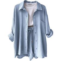 Conjunto Feminino Camisa Longa e Shorts - Loja Luniva