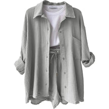 Conjunto Feminino Camisa Longa e Shorts - Loja Luniva