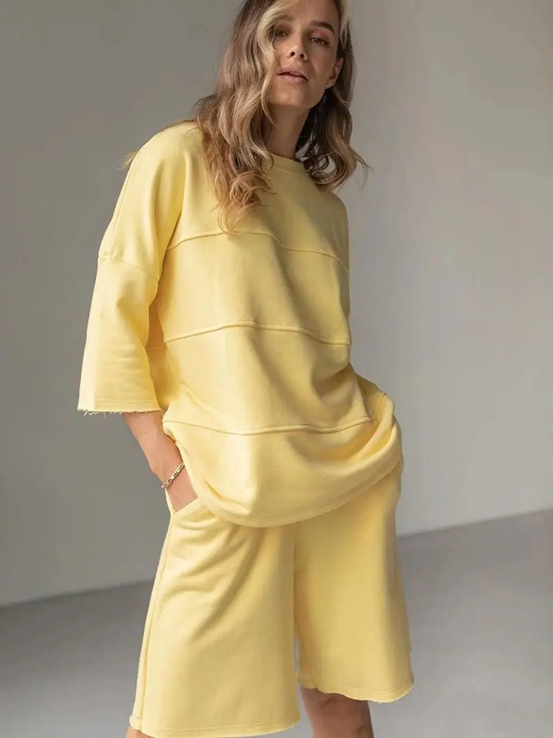 Conjunto Feminino De Algodão - Loja Luniva