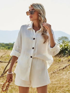 Conjunto Feminino de Linho - Loja Luniva