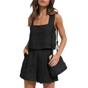Conjunto Feminino Short e Blusa De Algodão - Loja Luniva