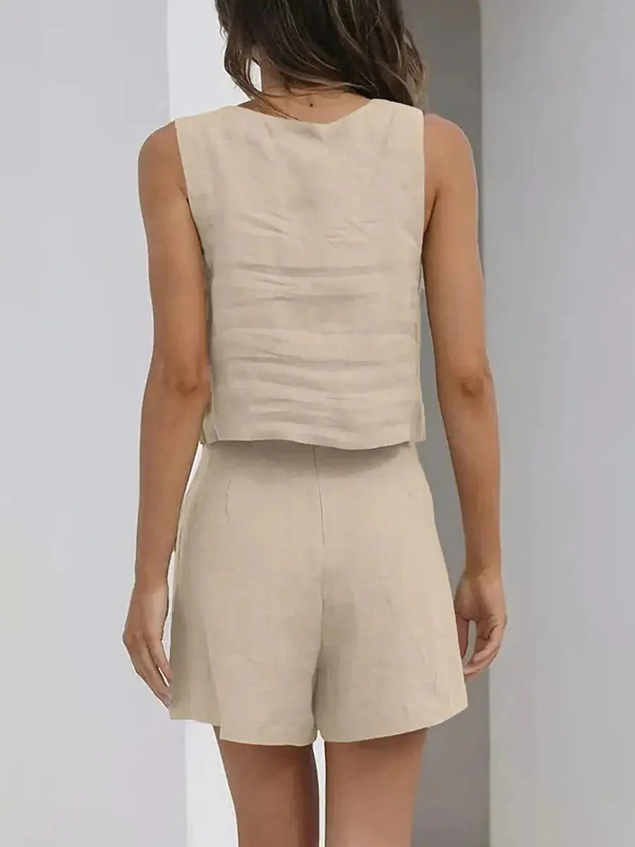Conjunto Feminino Short e Blusa De Algodão - Loja Luniva