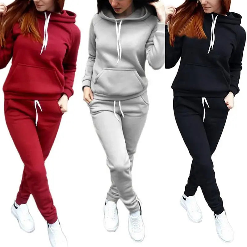 Conjunto Moletom Feminino Com Capuz - Loja Luniva