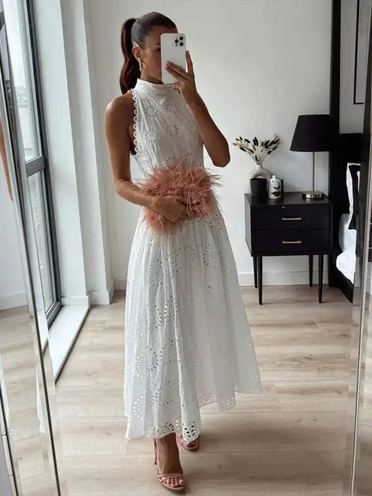 Vestido Bordado Inês - Loja Luniva