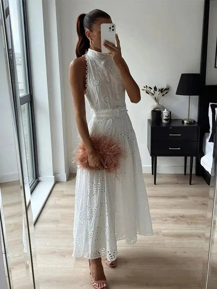 Vestido Bordado Inês - Loja Luniva