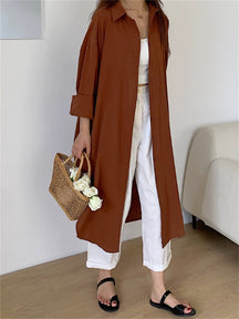 Vestido Chemise Longo - Loja Luniva