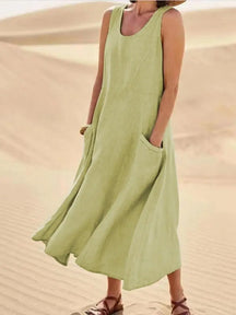 Vestido De Linho - Alicie - Loja Luniva