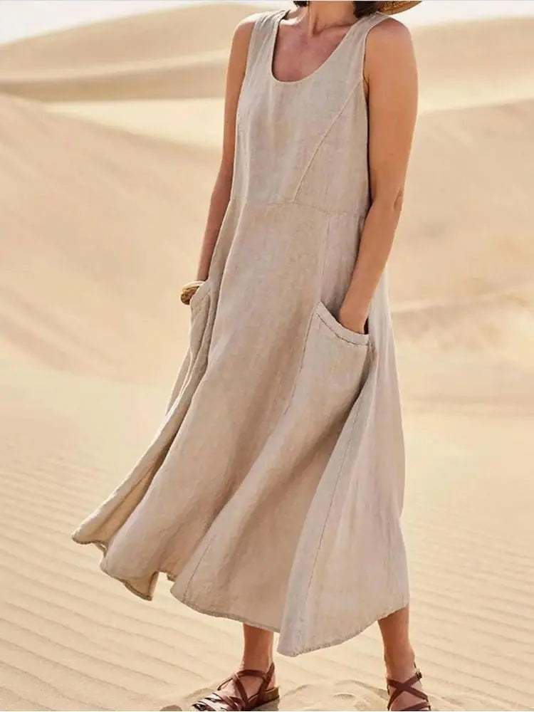 Vestido De Linho - Alicie - Loja Luniva