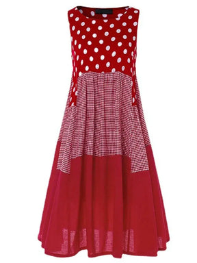 Vestido De Linho Estampado Livona - Loja Luniva