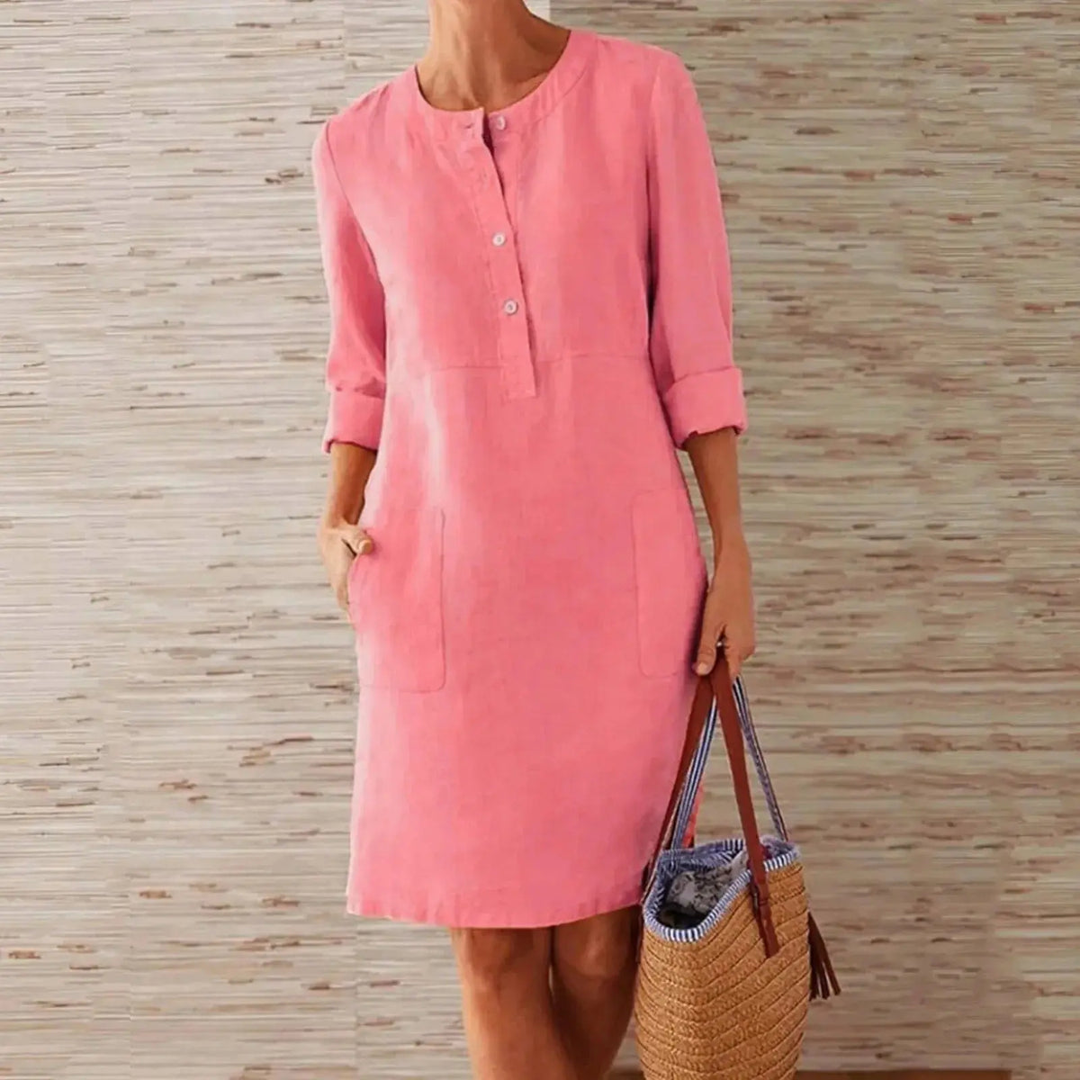 Vestido de Linho Feminino Kerlla - Loja Luniva