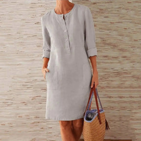 Vestido de Linho Feminino Kerlla - Loja Luniva