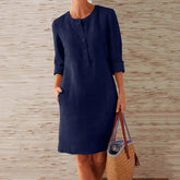Vestido de Linho Feminino Kerlla - Loja Luniva