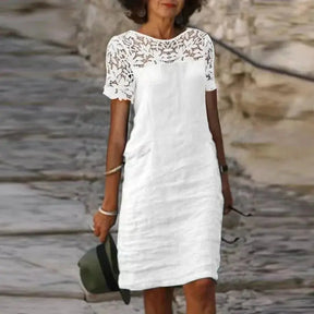 Vestido de Linho Feminino Ludimila - Loja Luniva