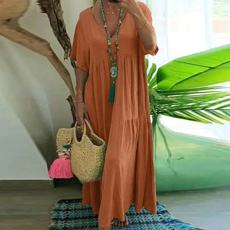 Vestido de Linho Leonita - Loja Luniva