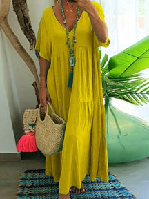 Vestido de Linho Leonita - Loja Luniva