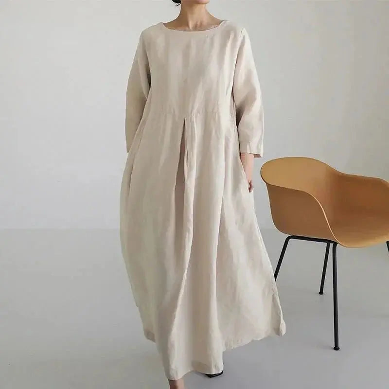 Vestido de Linho Longo - Loja Luniva