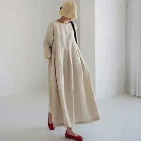 Vestido de Linho Longo - Loja Luniva