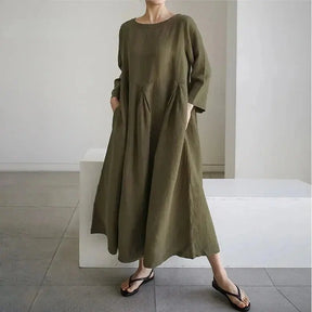 Vestido de Linho Longo - Loja Luniva