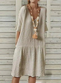 Vestido de Linho Mirian - Loja Luniva
