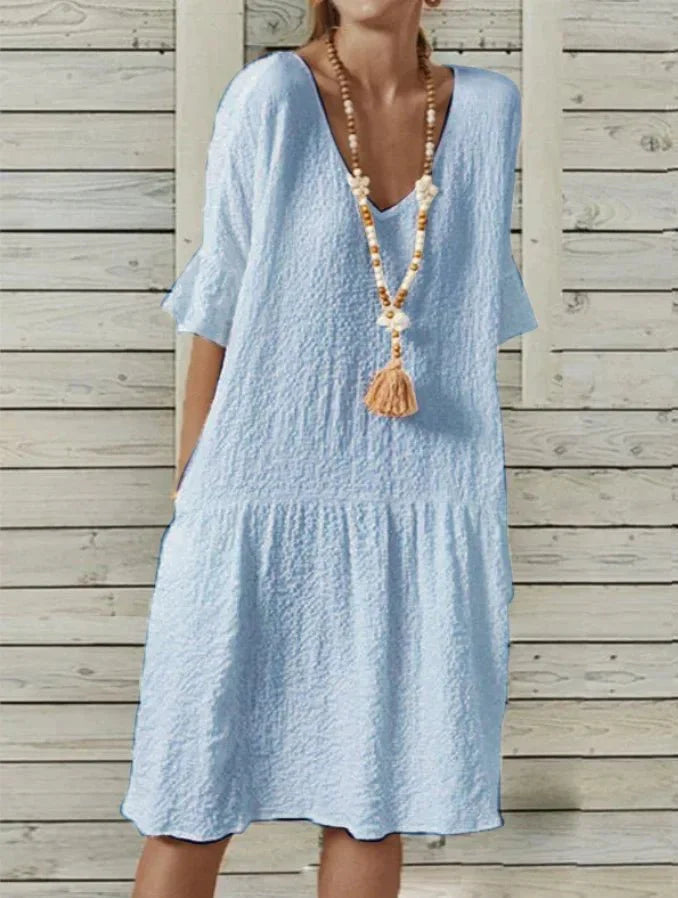 Vestido de Linho Mirian - Loja Luniva