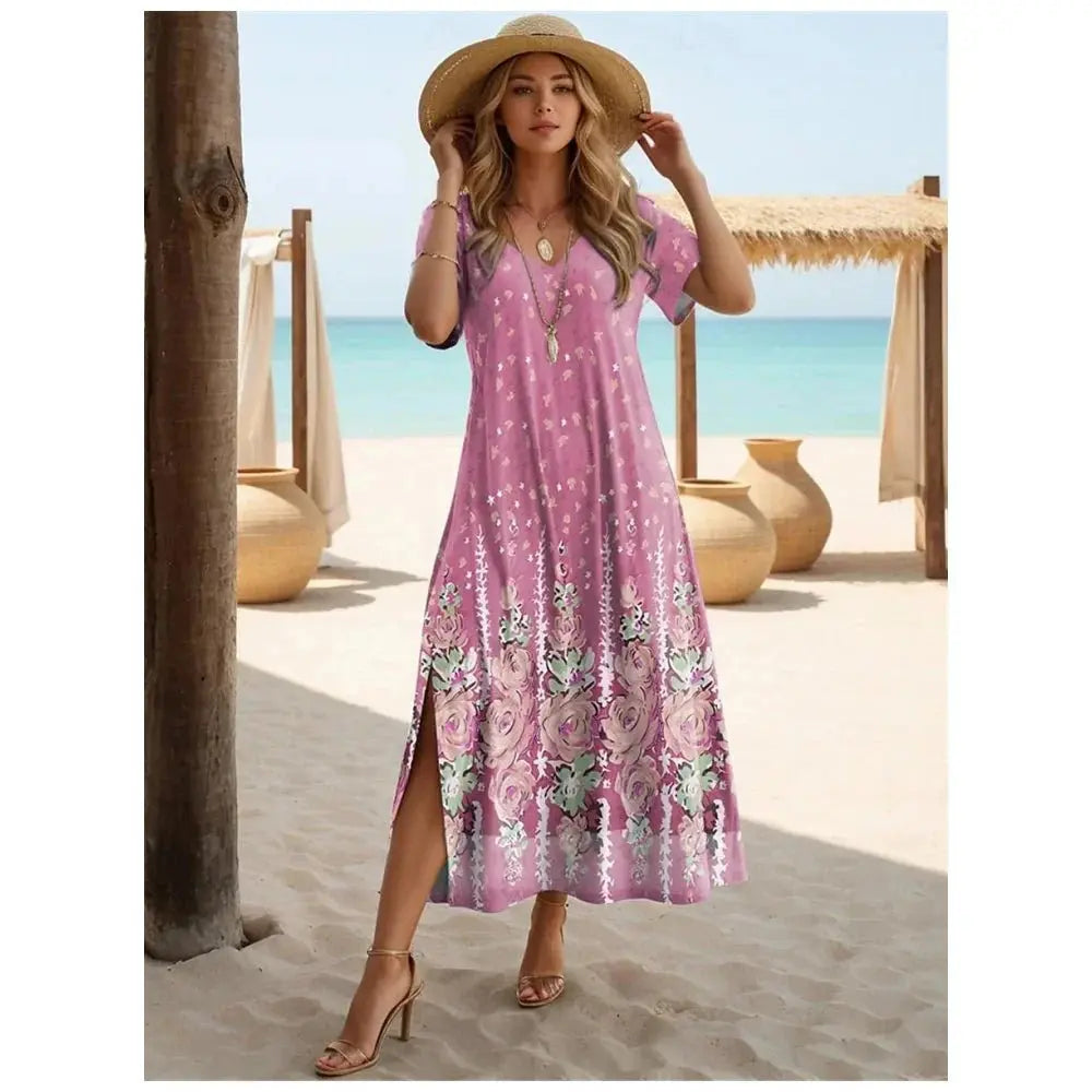 Vestido Feminino Casual Floral Quênia - Loja Luniva