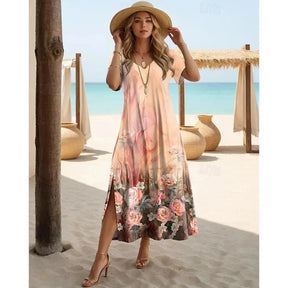 Vestido Feminino Casual Floral Quênia - Loja Luniva