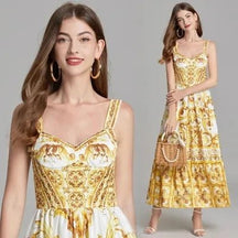 Vestido Feminino com Alça Spaghetti Fabienne - Loja Luniva
