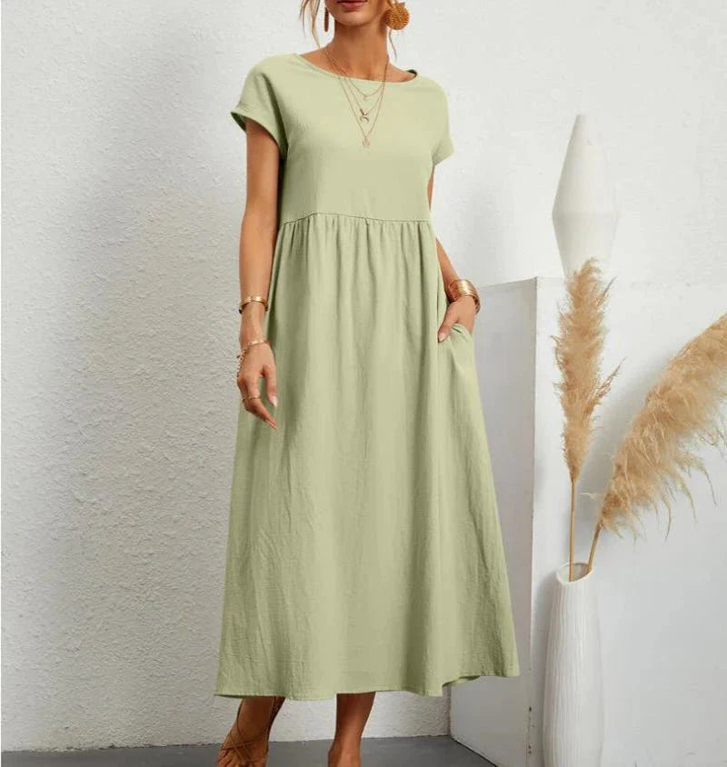 Vestido Feminino de Manga Curta Calíope - Loja Luniva