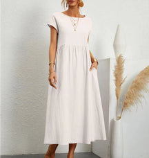 Vestido Feminino de Manga Curta Calíope - Loja Luniva