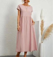 Vestido Feminino de Manga Curta Calíope - Loja Luniva