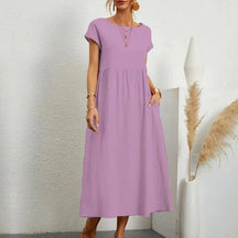 Vestido Feminino de Manga Curta Calíope - Loja Luniva