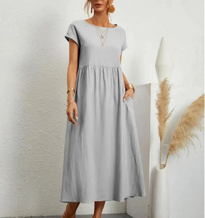 Vestido Feminino de Manga Curta Calíope - Loja Luniva